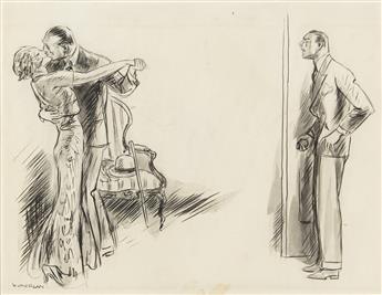 WALLACE MORGAN. Group of three magazine illustrations. [COLLIERS / LIBERTY]